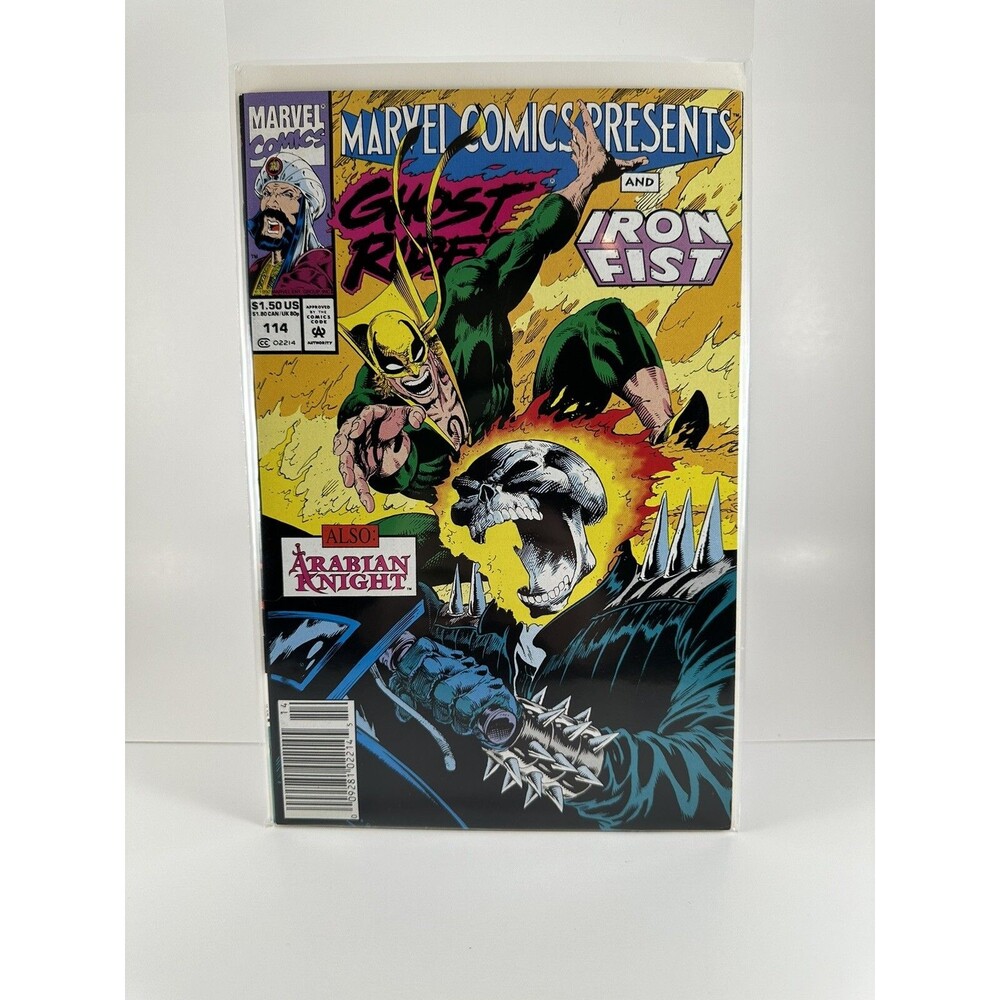 Marvel Comics Presents Ghost Rider and Iron Fist 114 1992 newsstand | Wolverine